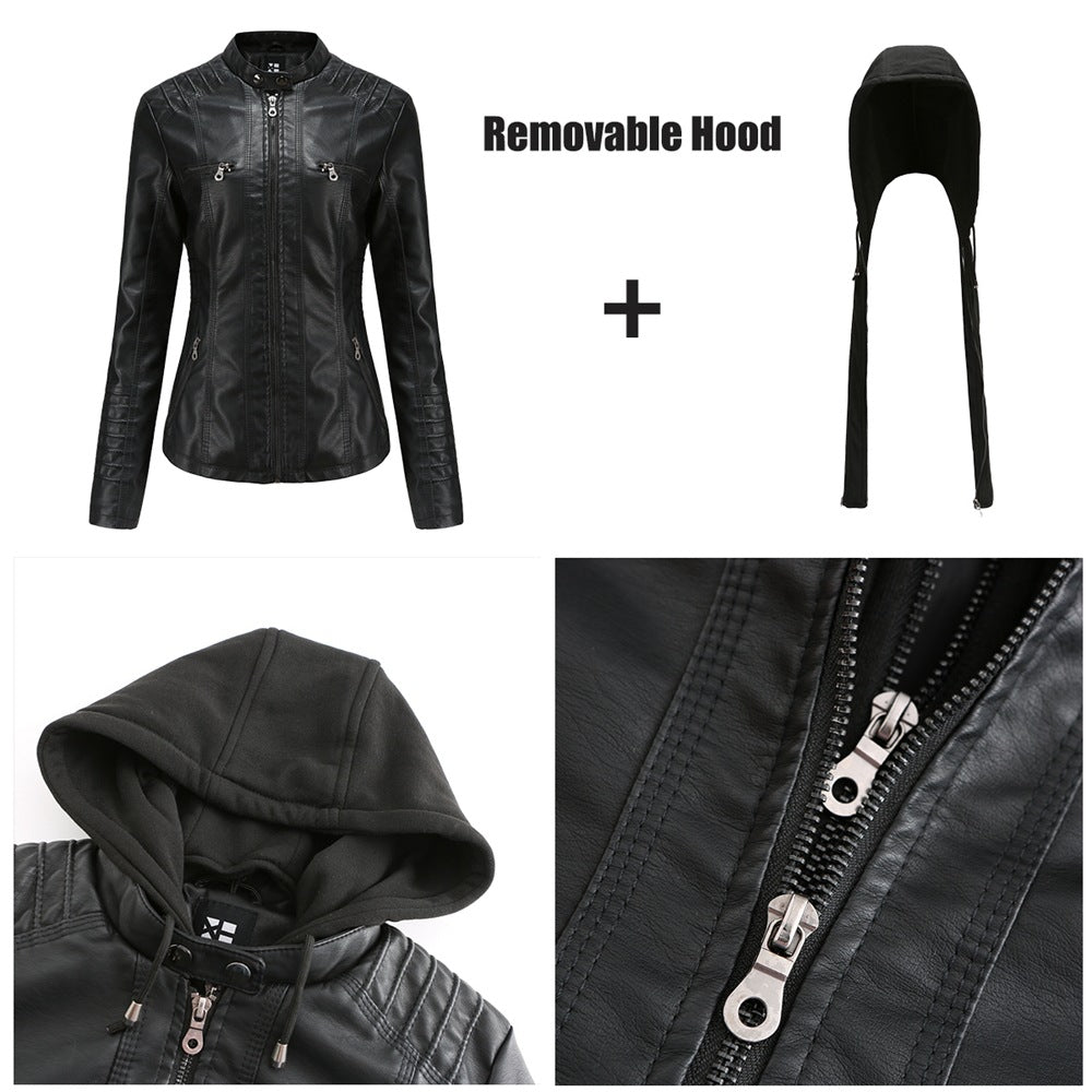 A Ladies PU Leather Jacket