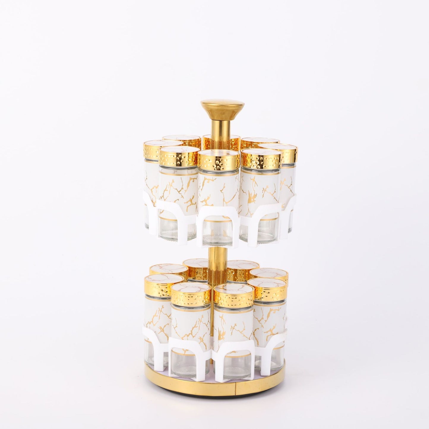 A glass seasoning bottle seasoning jar