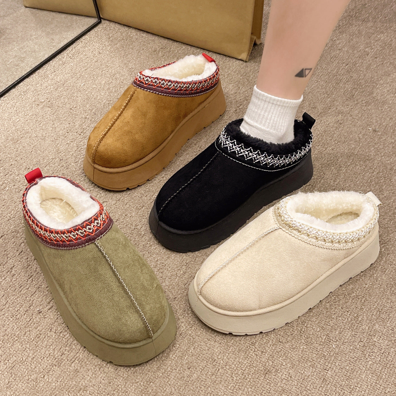 A plush slipper