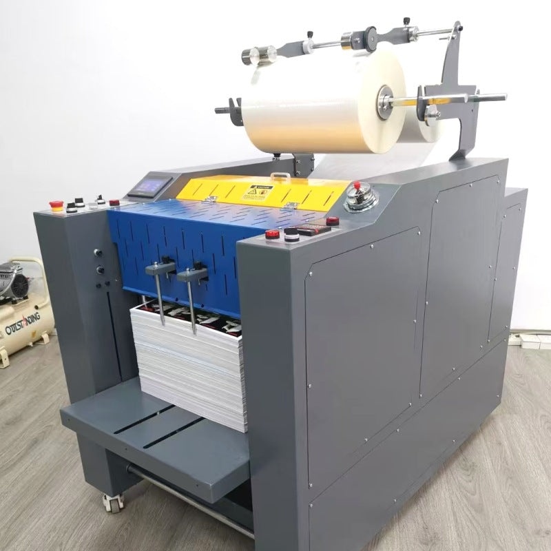 A Easy Printing Hydraulic Laminating Machine Fully Automatic Heavy Oil Heating Feida Feeding Laminating Machine Laminating Machine Pneumatic Breaking