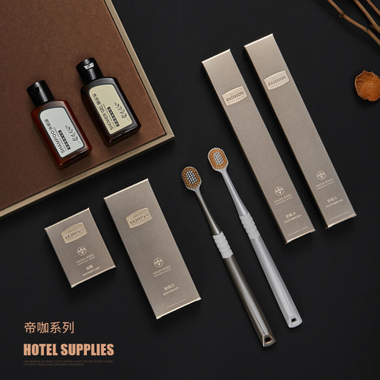 Hotel disposable toiletries Hotel special toothbrush with toothpaste set