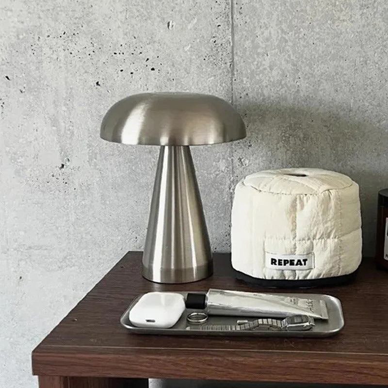 A decorative table lamp