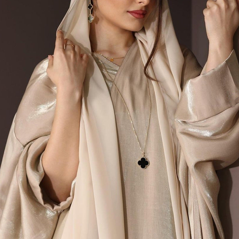 New AliExpress Middle East Muslim Clothing Fashion Elegant Cardigan Dress Robe - Mixbatch