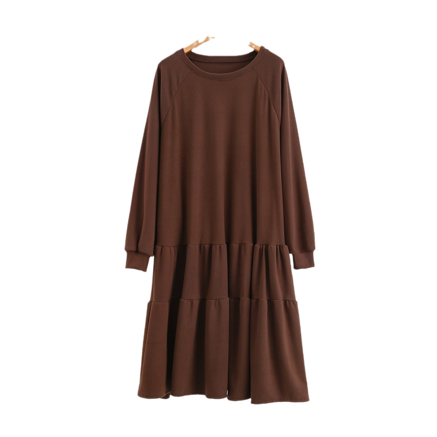 A long-sleeved dress