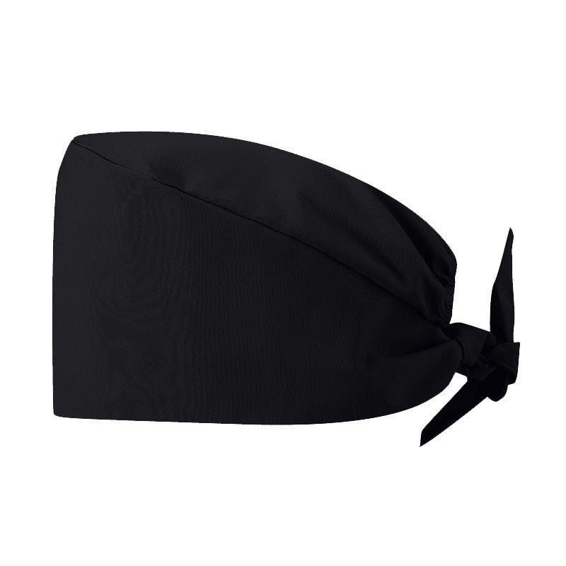 A Cross-border surgical cap Cotton solid color nurse operating room cap Sweat-absorbing and windproof confinement cap Dental dentist cap