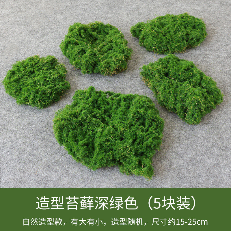 A simulated plant wall accessories with grass decoration background wall simulated moss stone moss moss hair planting stone