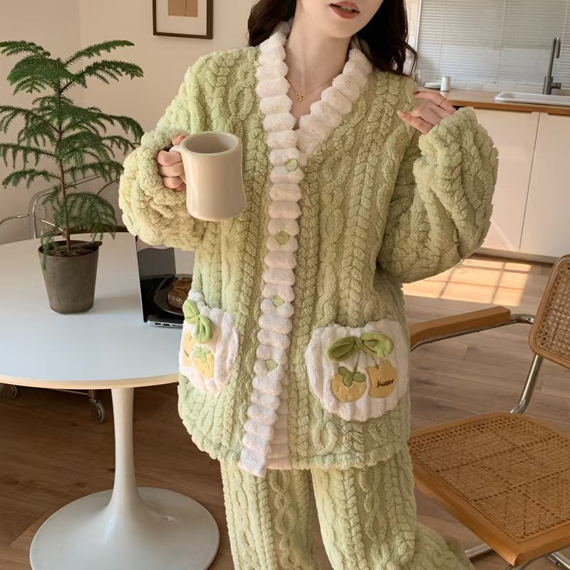 A thermal pajama set