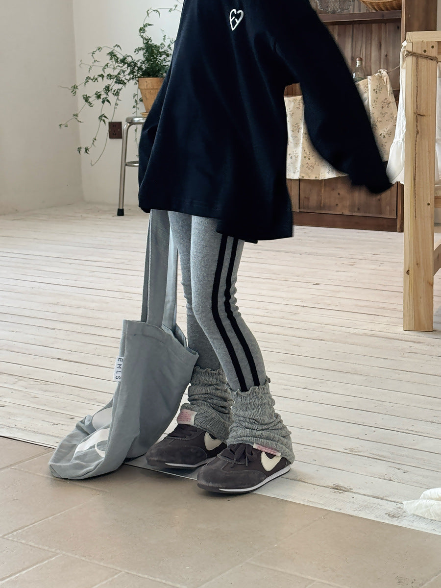 A Children's stretch slim-fit leggings