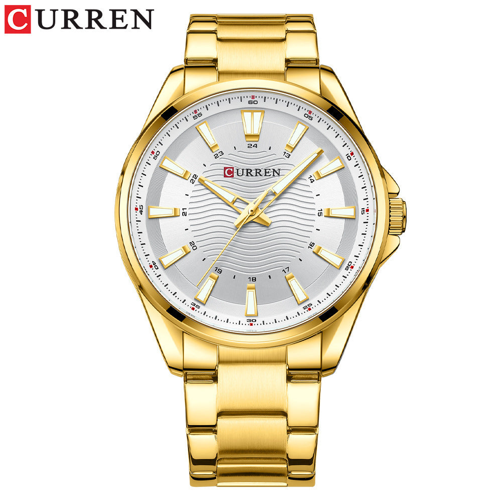 A business steel belt men's watch, quartz watch foreign trade watch 8424