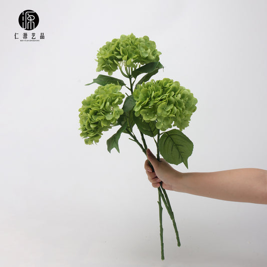 A moisturizing feel 176 pieces hydrangea, wedding flower arrangement fake flower clock in decorative small bouquet