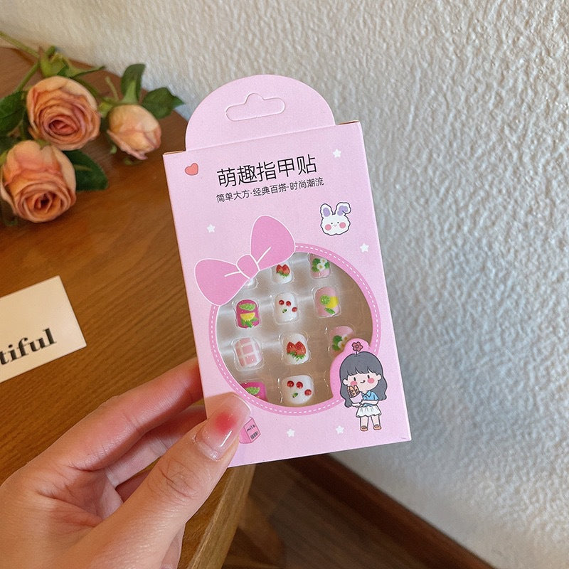 A little girl cartoon jewelry girl baby gift toy nail patch - Mixbatch
