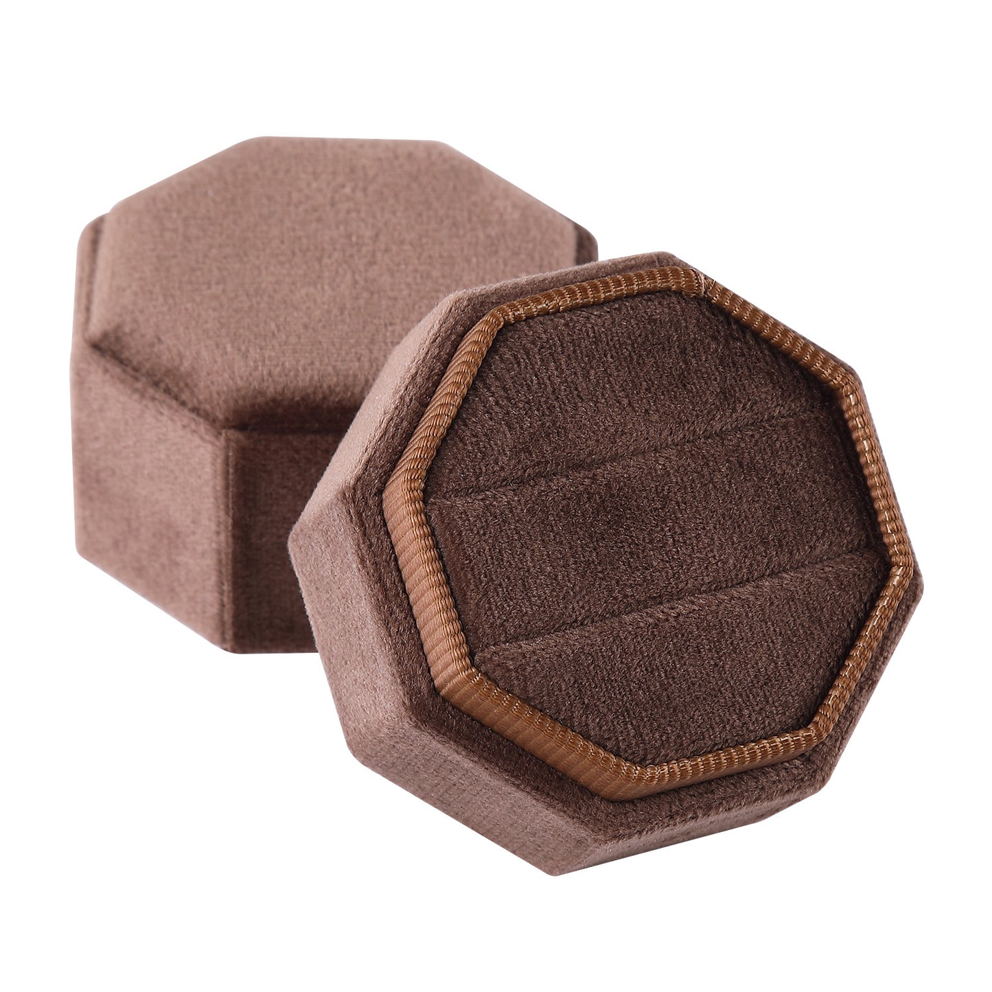 A flannel jewelry box