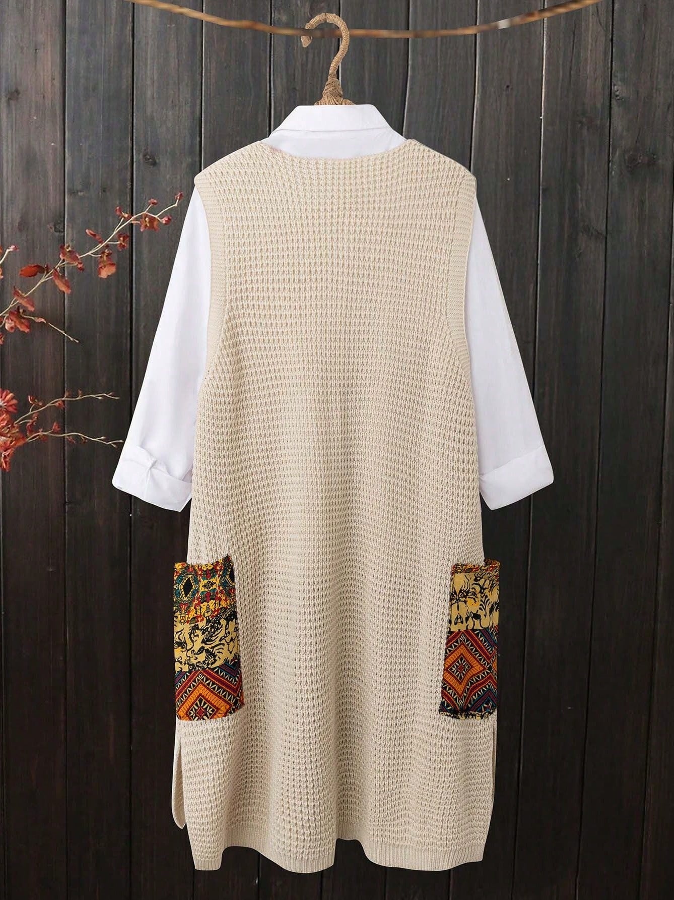 A knitted dress