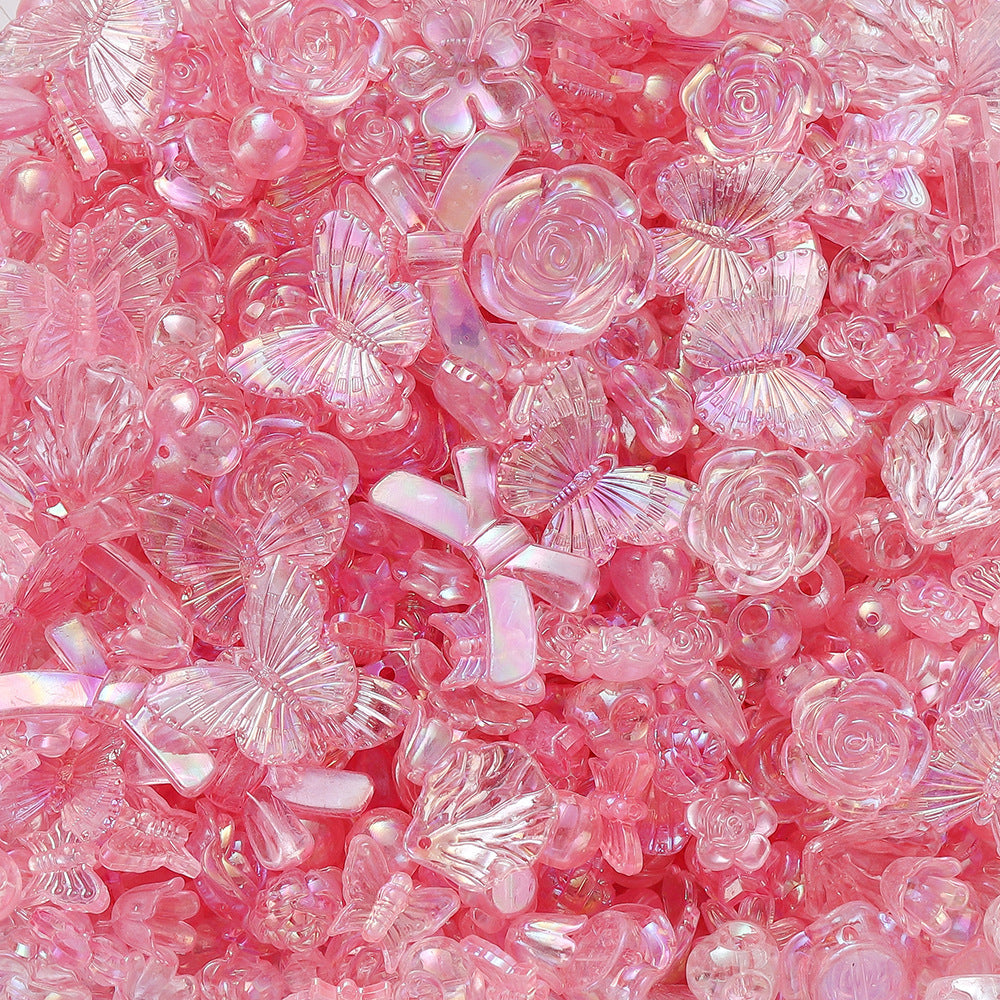 A acrylic mixed AB color beads beaded accessories, handmade DIY children's bracelets, necklaces, mobile phone chain accessories - Mixbatch
