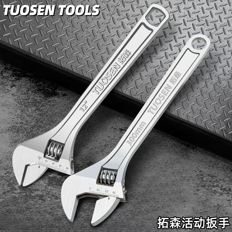 A tool manual movable wrench 12 inch large opening live wrench 15 inch multi-function active wrench