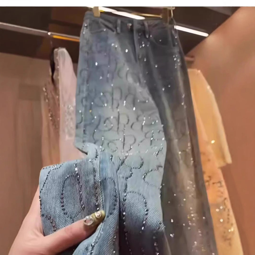 A pair of hot diamond jeans