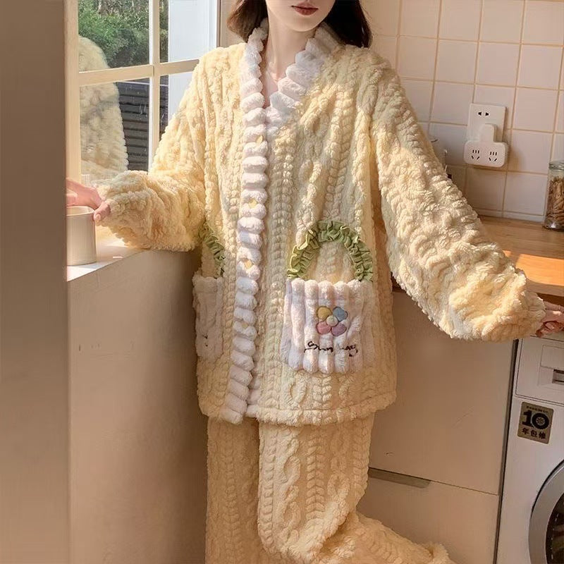 A thermal pajama set
