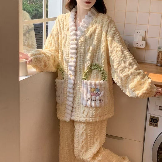 A thermal pajama set