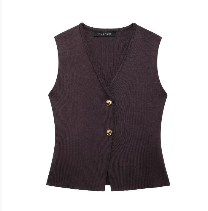 A vest vest skirt set