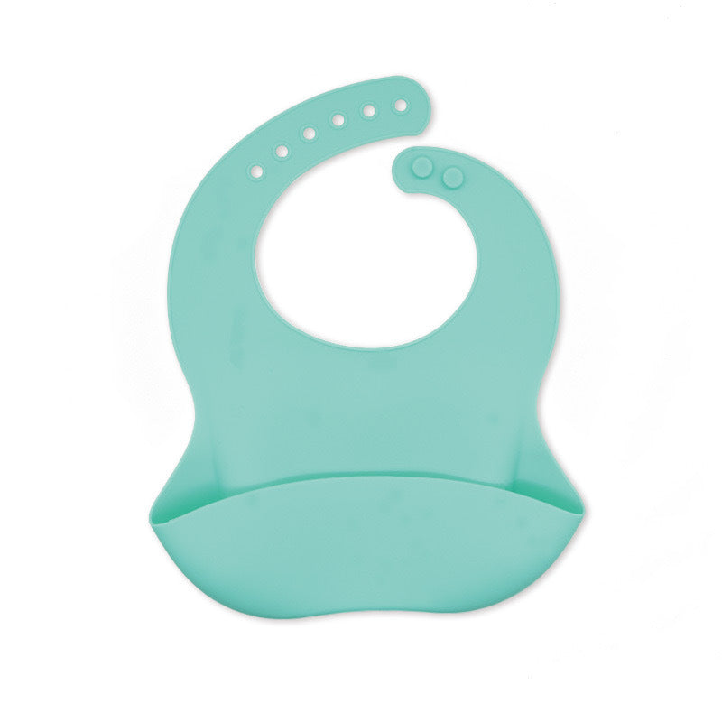 Baby silicone bibs, baby eating bibs, waterproof rice pockets,saliva napkins 0.08kg - Mixbatch