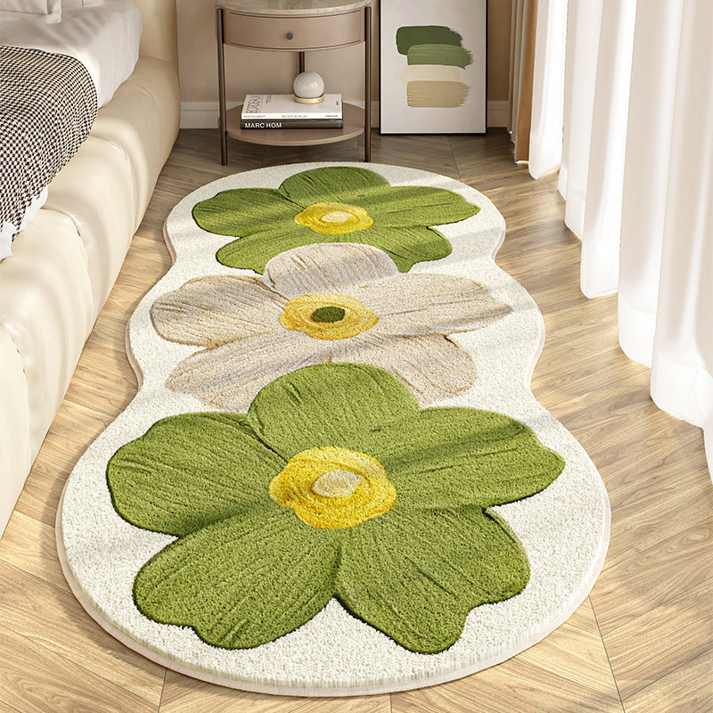 A flower floor mat
