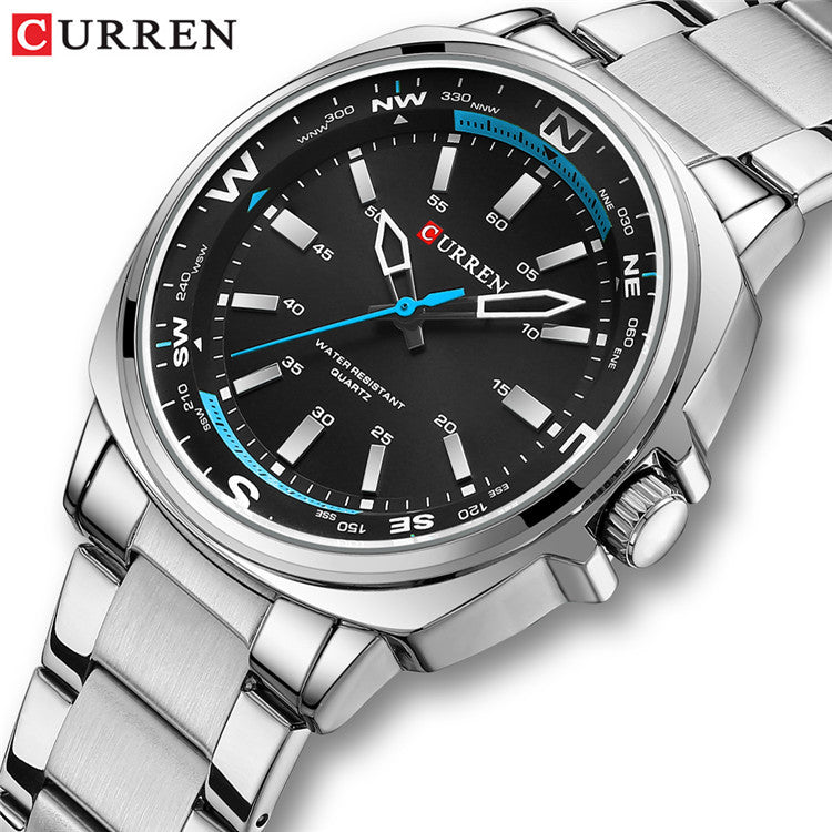 A the new 8455 simple foreign trade hot-selling watch men's watch fashion casual personality popular - Mixbatch