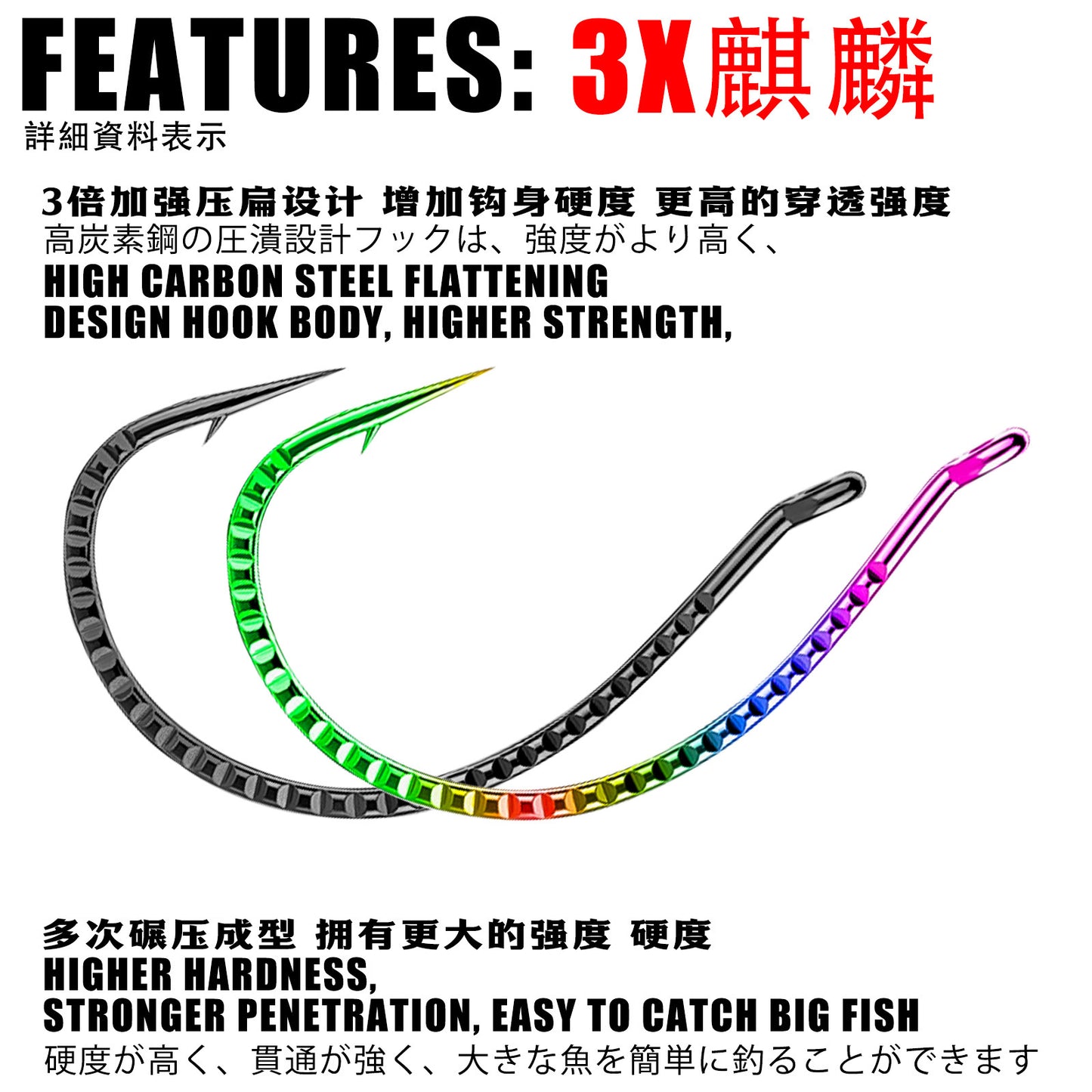 A Reverse Fishing Hook – Reinforced & Fine Hooks