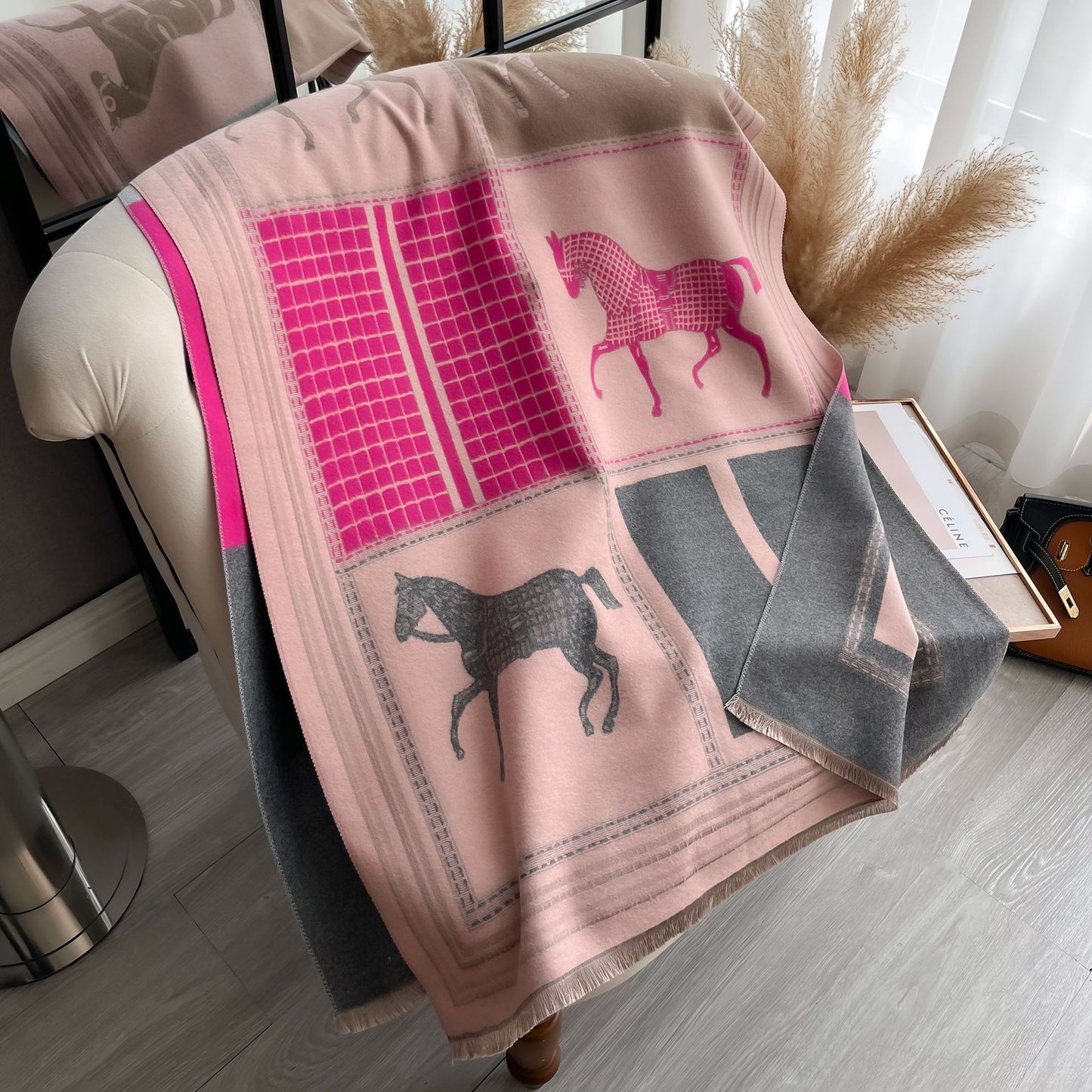 A scarf shawl