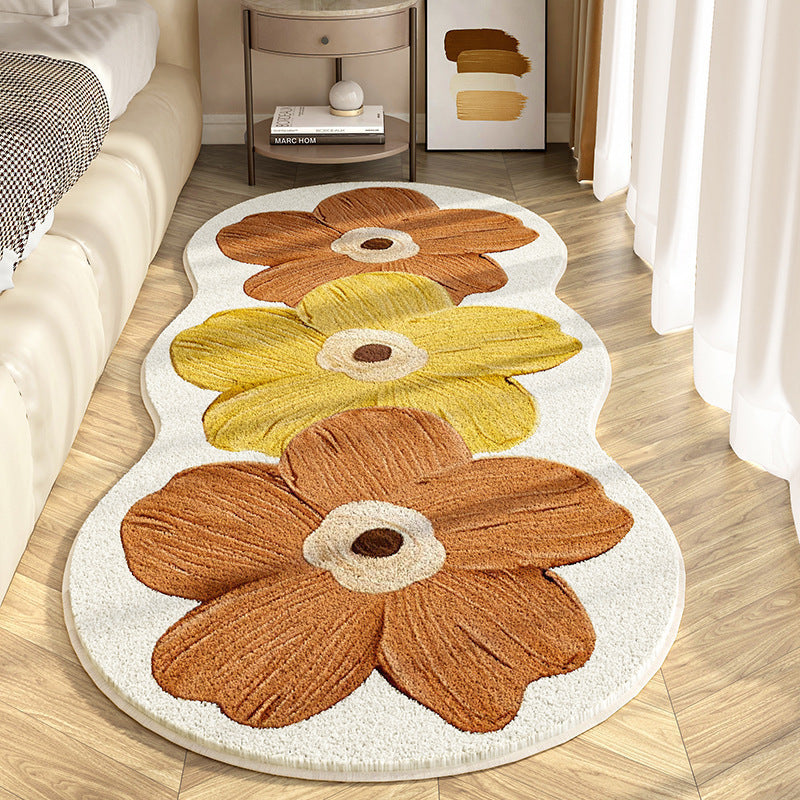 A flower floor mat