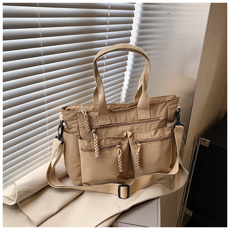 A nylon shoulder bag
