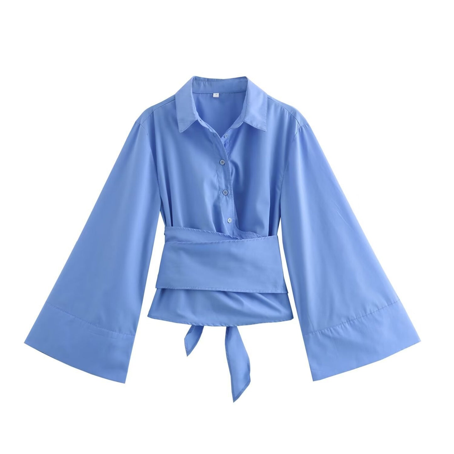 A long-sleeved blouse