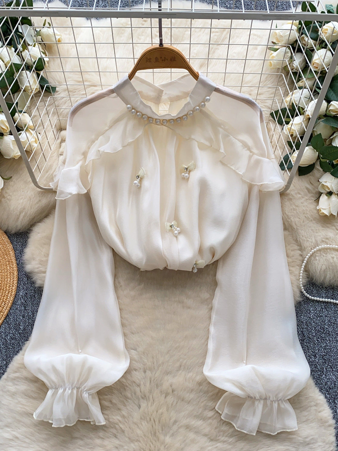 A long-sleeved top