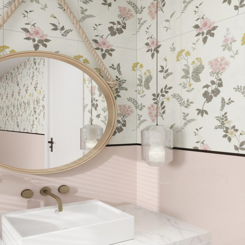 A 600 × 1200 flower tile wall tile