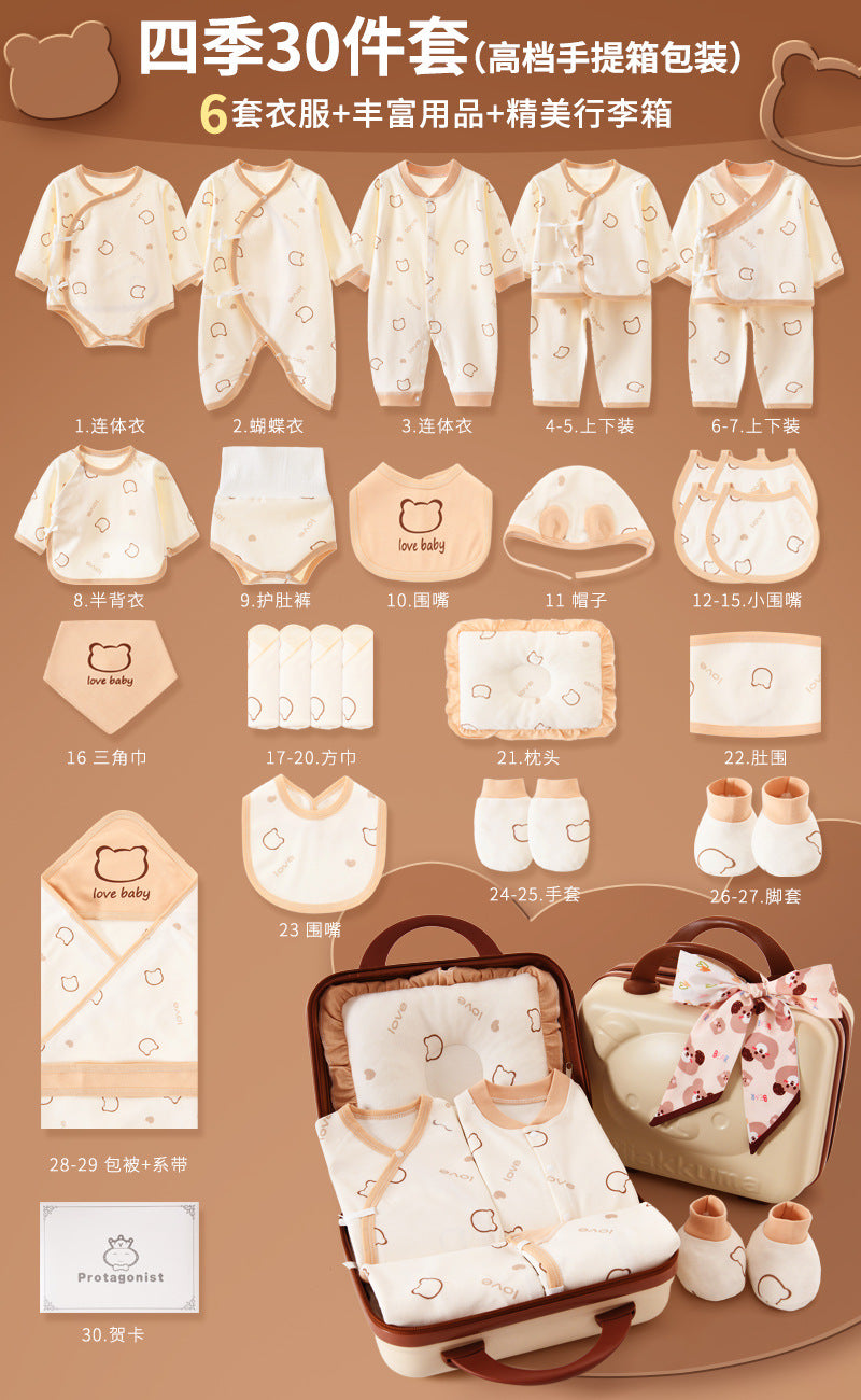 A11 Newborn gift bag, suitcase packaging, baby girl gift box, newborn boy clothes gift - Mixbatch