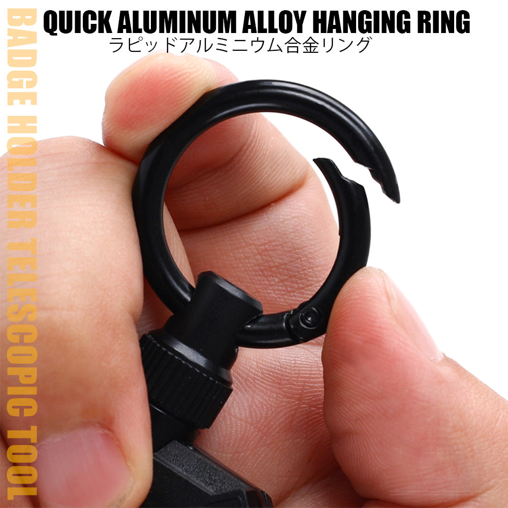 A Durable Zinc Alloy Magnetic Key Holder – Anti-lost Retractable Design
