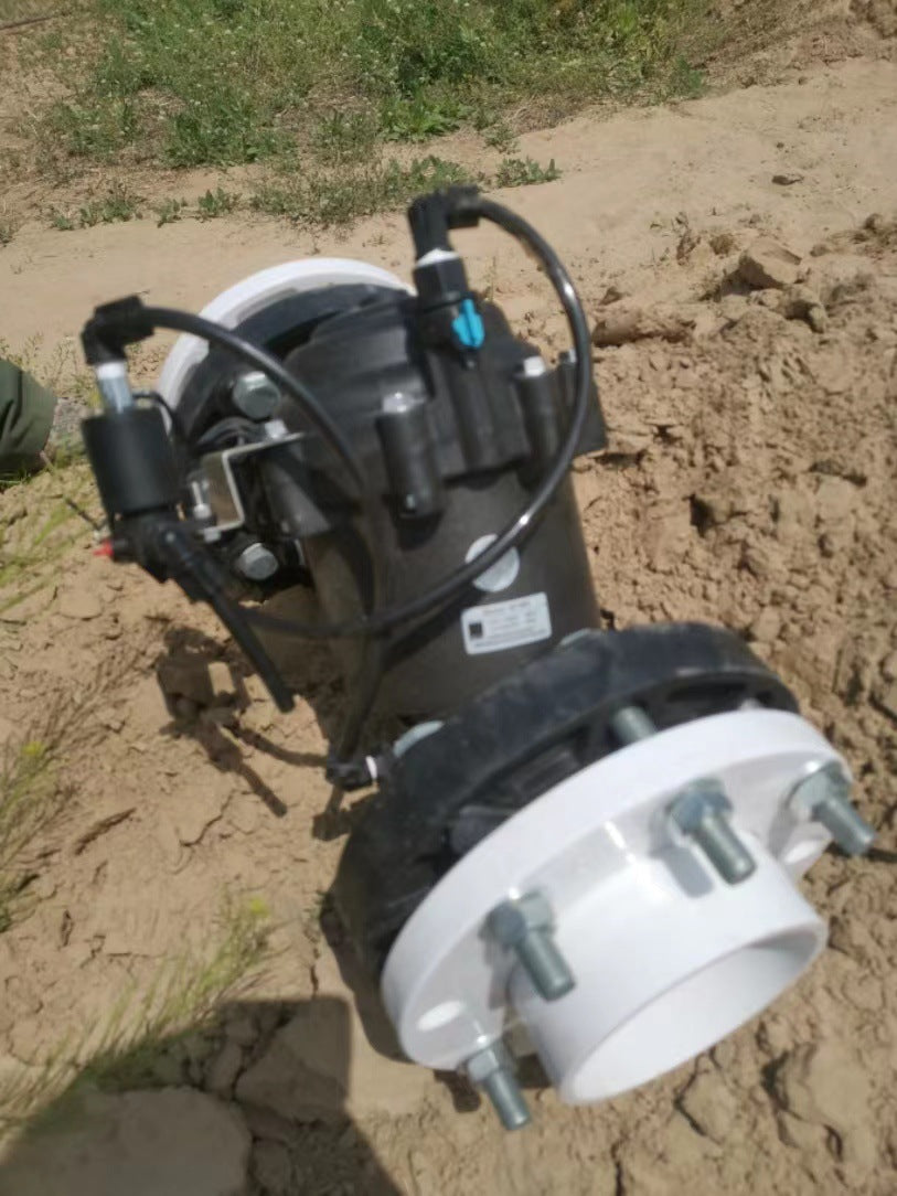 A Irrigation agriculture and forestry landscape intelligent pulse valve, flow adjustable outdoor waterproof valve with manual switch electricity