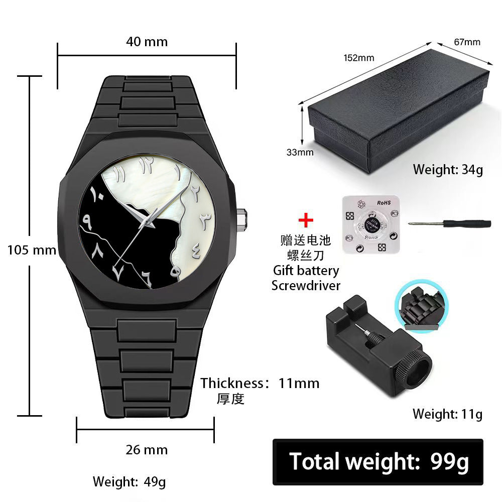 A Men's Premium Waterproof Women's Watch South East Asia Middle East Popular Plastic Men's Quartz Watch