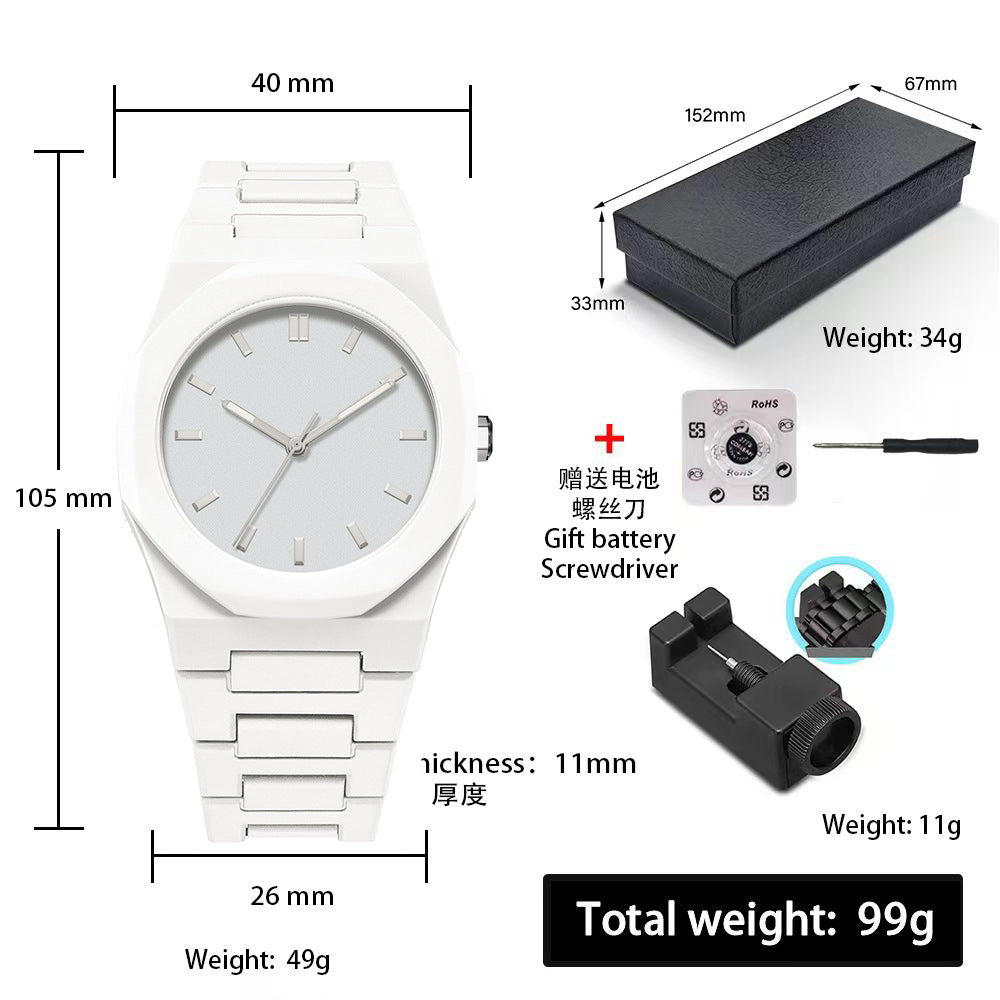 A Men's Premium Waterproof Women's Watch South East Asia Middle East Popular Plastic Men's Quartz Watch