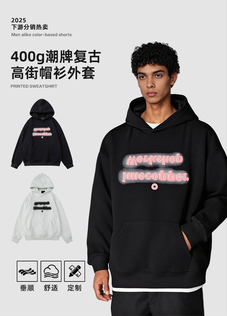 A hooded sweater
