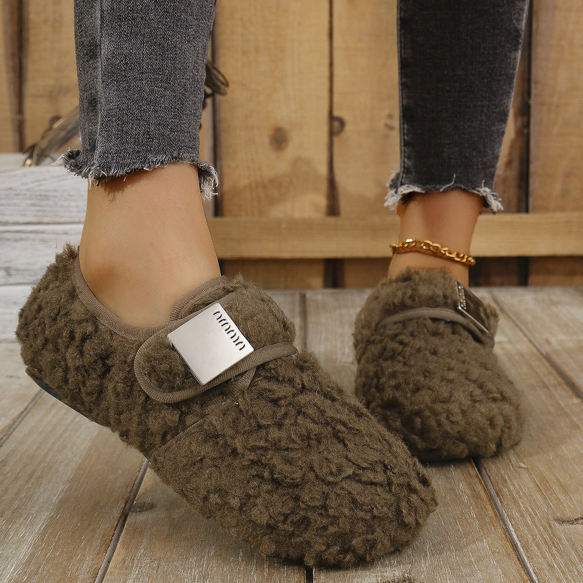 A plush shoe
