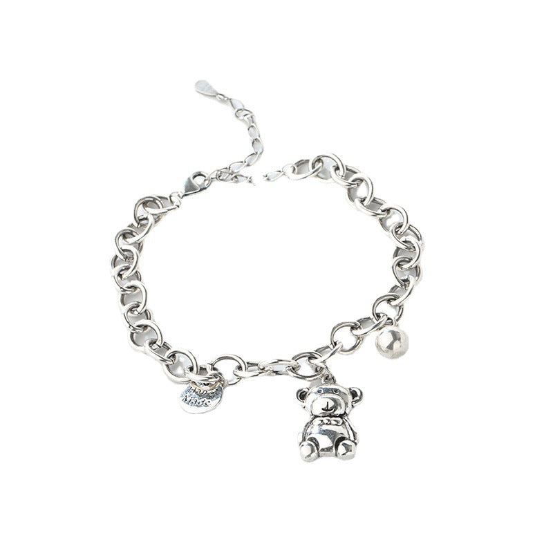 A S925 Sterling Silver Bear Bracelet