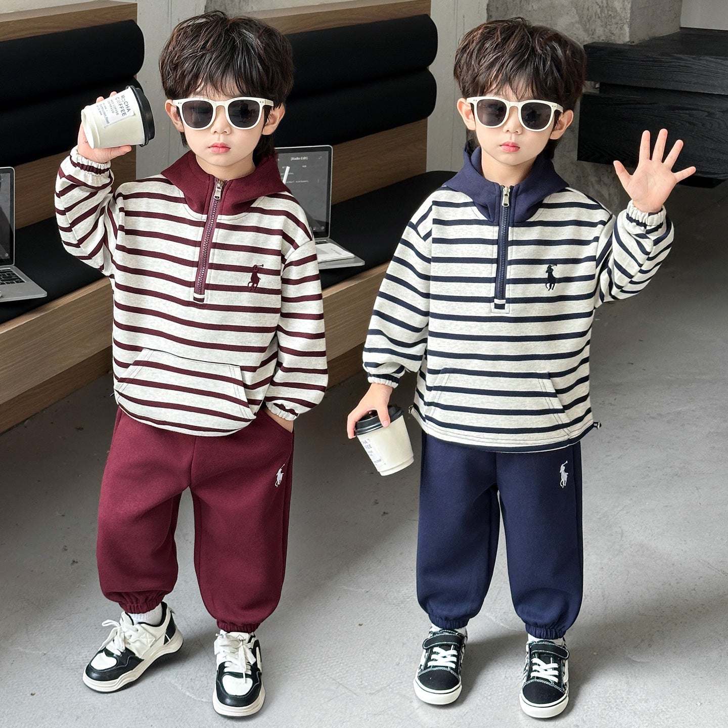 A children's sweater set