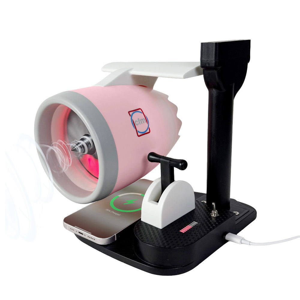 A new desktop turbofan aircraft engine creative fan humidification spray with light desktop turbofan technology