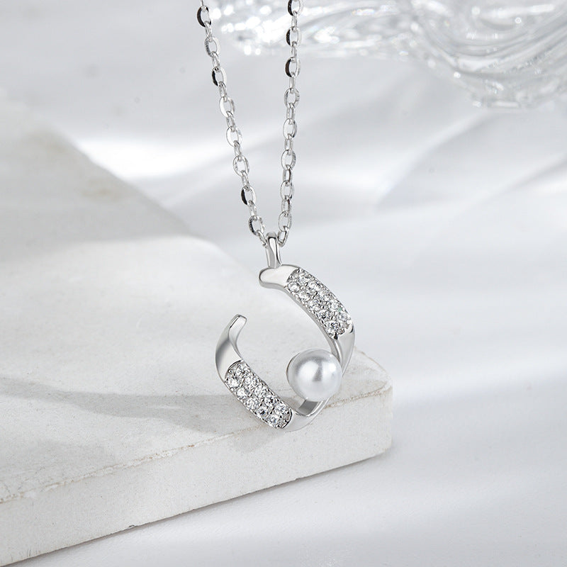 A S925 Sterling Silver Pearl Necklace