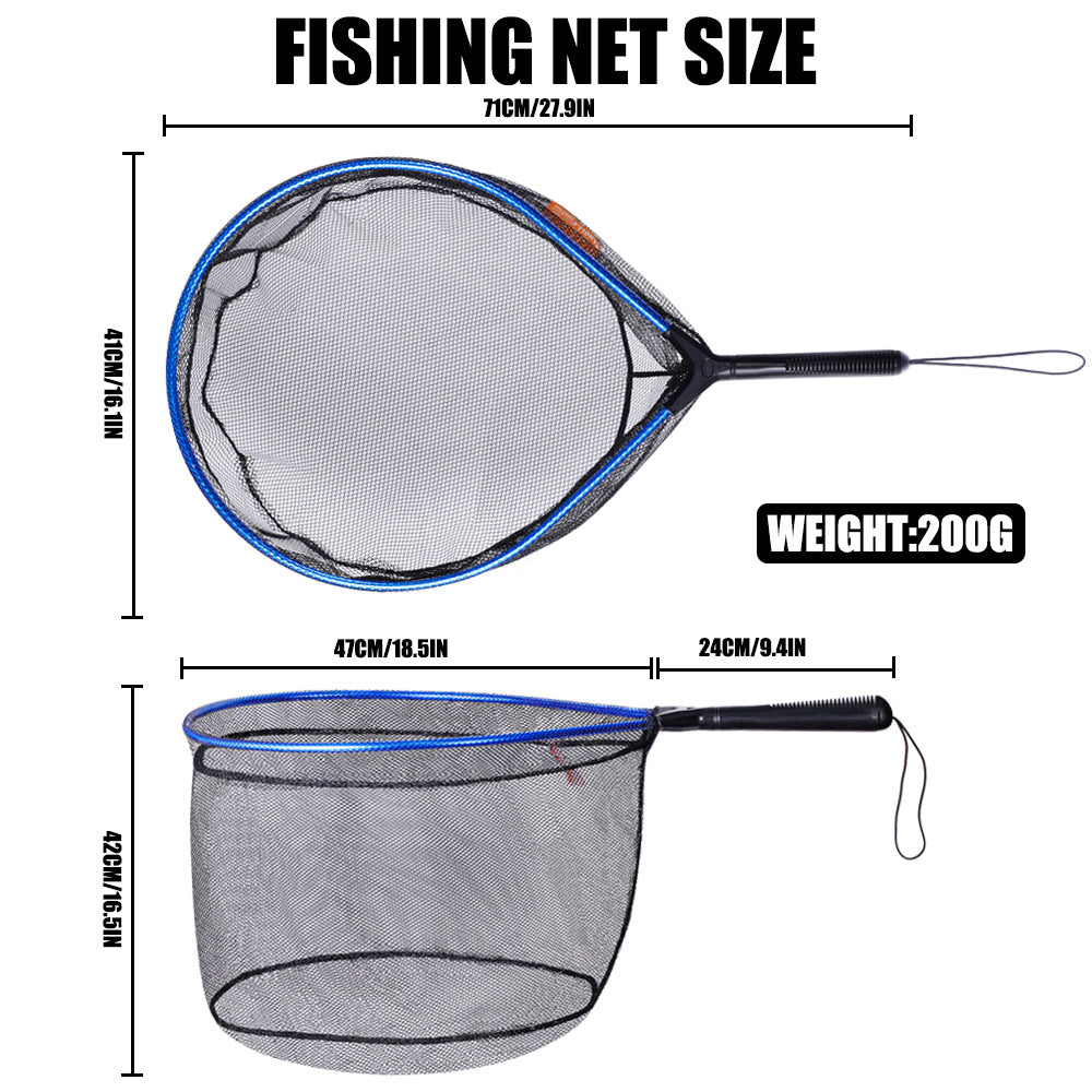 A Fishing Net with Sturdy Aluminum Alloy Frame – Easy to Use