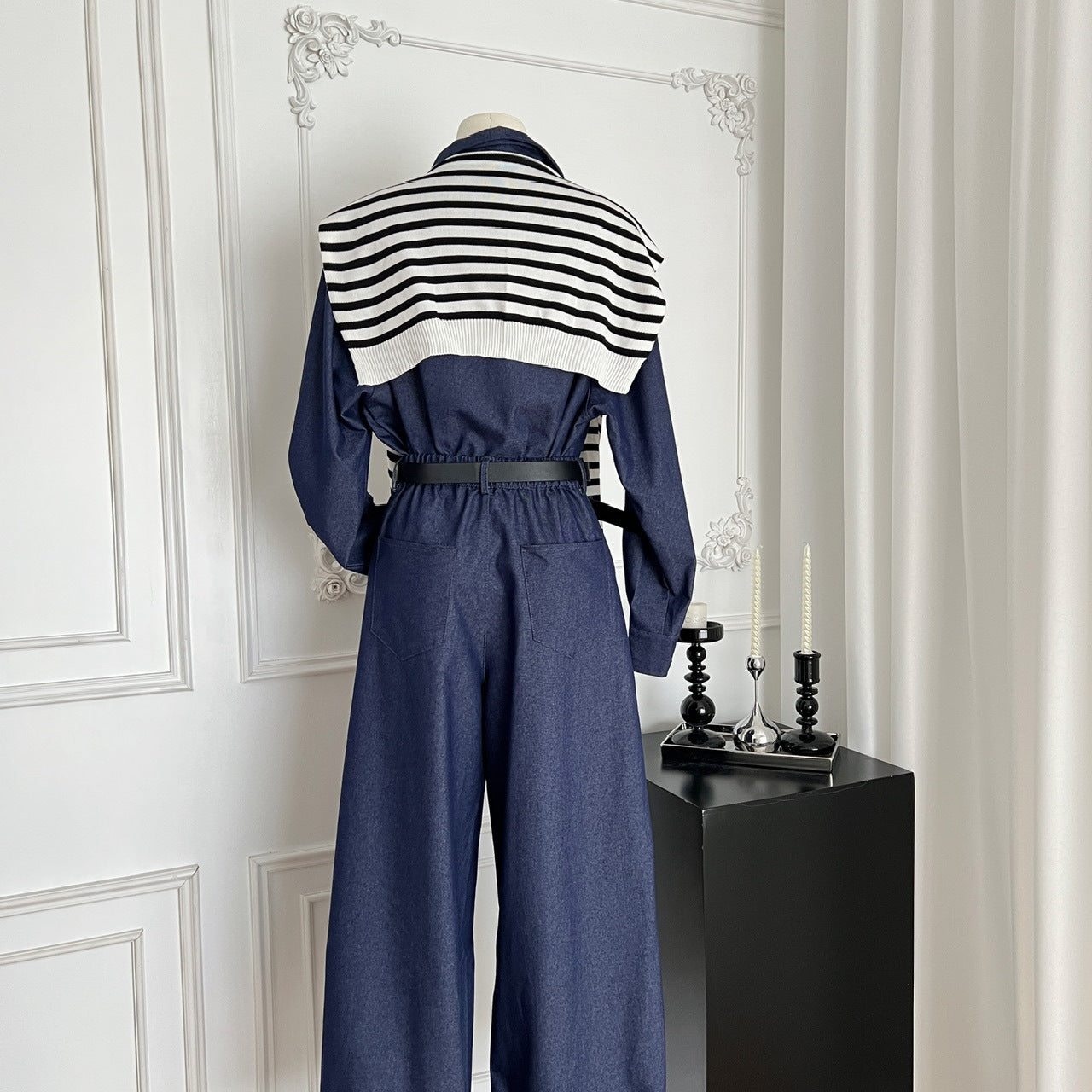 A denim suit