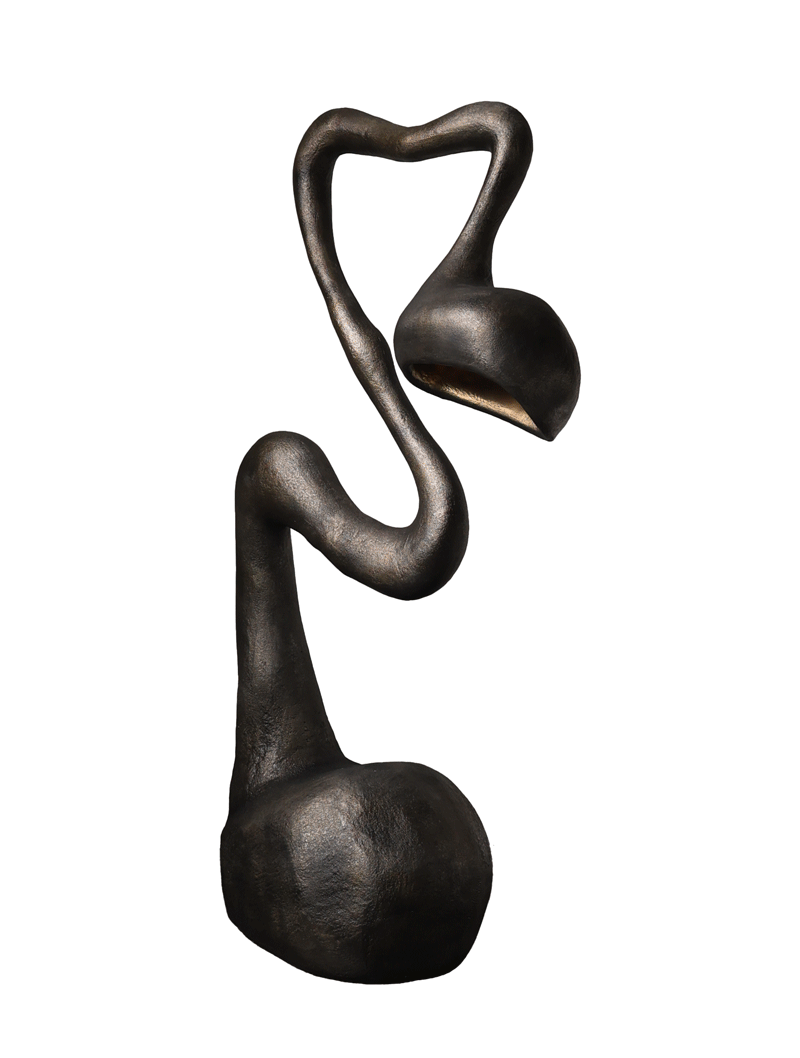 A creative floor lamp