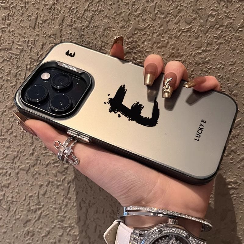 A letter printed mobile phone protective case