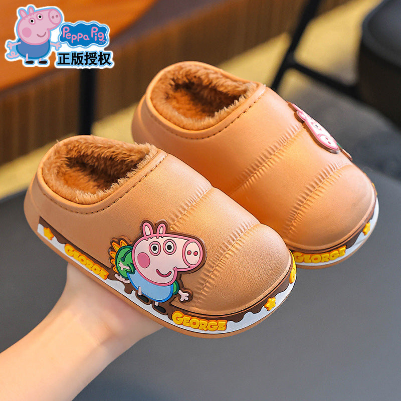 A children's thermal slippers