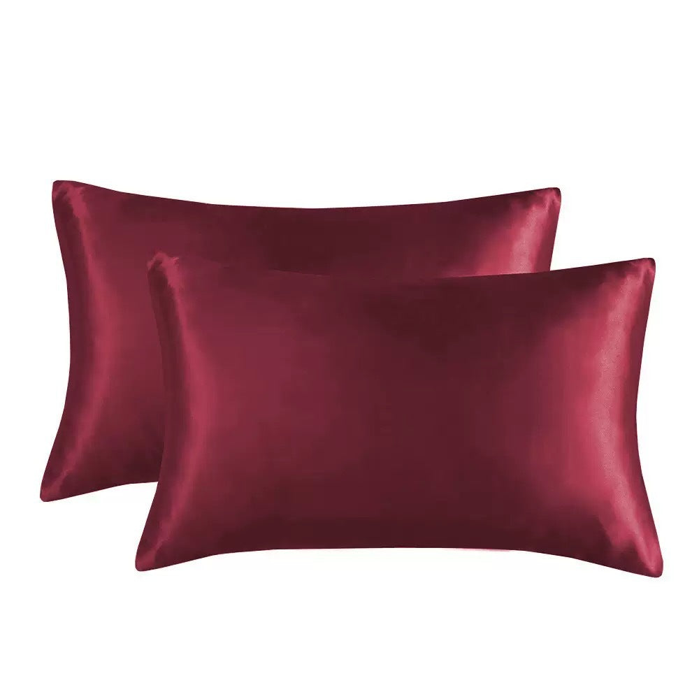 A solid color pillowcase